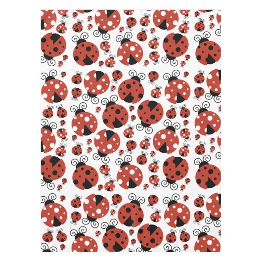 Nappe Motif De Ladybugs, Mignons Ladybugs, Red Ladybugs (Devant)