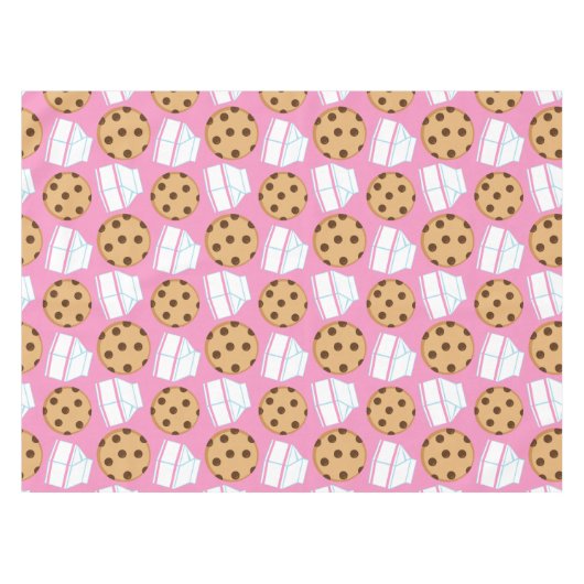 Nappe Motif de lait et de biscuits (Devant (Horizontal))