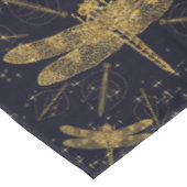 Nappe Motif de libellules d'or - lumière (Angle)
