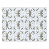 Nappe Motif de libellules d'or - lumière (Devant (Horizontal))