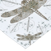 Nappe Motif de libellules d'or - lumière (Angle)