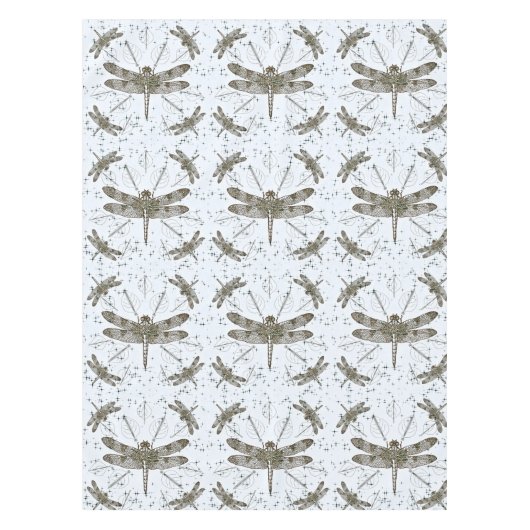 Nappe Motif de libellules d'or - lumière (Devant)