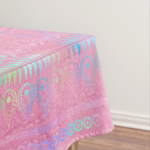 Nappe Motif de licorne bohème iridescent