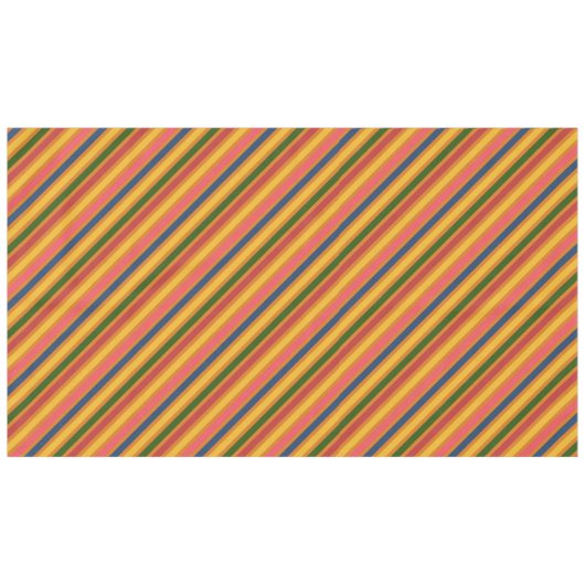 Nappe Motif de ligne coloré (Devant (Horizontal))