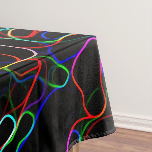 Nappe Motif de ligne courbe multicolore Neon -COOL (In Situ)