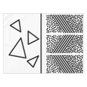 Nappe Motif de lignes triangle Pyramide d'art Abstrait (Devant (Horizontal))