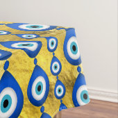 Nappe motif de l'oeil malin sur la texture dorée (In Situ)