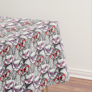 Nappe Motif de lunettes de hibou