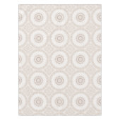 Nappe Motif de mandala beige et crème (Devant)