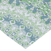 Nappe Motif de mandala côtier bleu et vert de mer (Angle)