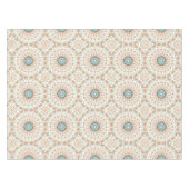 Nappe Motif de mandala moderne orange et vert (Devant (Horizontal))