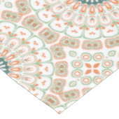 Nappe Motif de mandala moderne orange et vert (Angle)