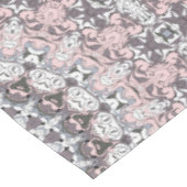 Nappe Motif de mandala rose gris et blanc (Angle)