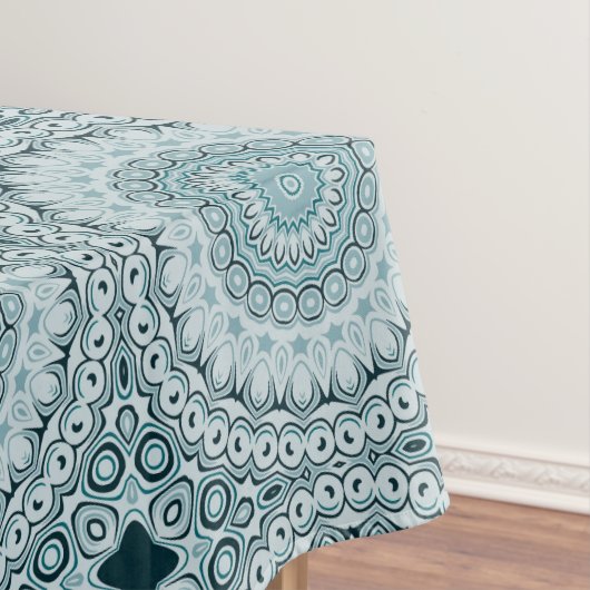Nappe Motif de mandala Stormy Blue et Grey (In Situ)