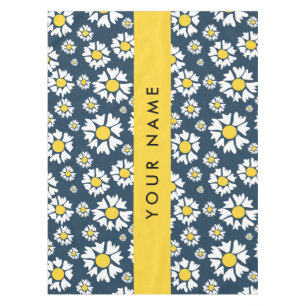 Nappe Motif de marguerite, marguerites blanches, Votre n