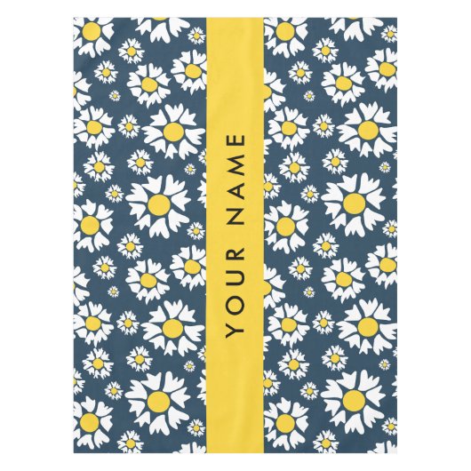 Nappe Motif de marguerite, marguerites blanches, Votre n (Devant)