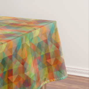 Nappe Motif de mosaïque polygonale rétro funky moderne c