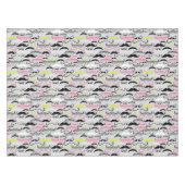 Nappe Motif de moustache, rétro style (Devant (Horizontal))