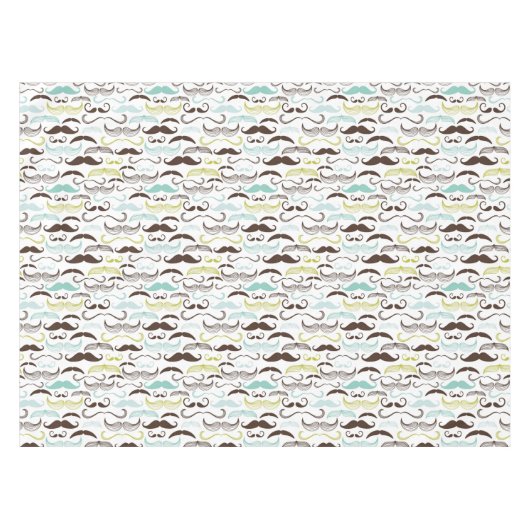 Nappe Motif de moustache, rétro style 2 (Devant (Horizontal))