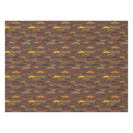Nappe Motif de moustache, rétro style 5 (Devant (Horizontal))