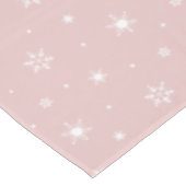 Nappe Motif de neige rose (Angle)