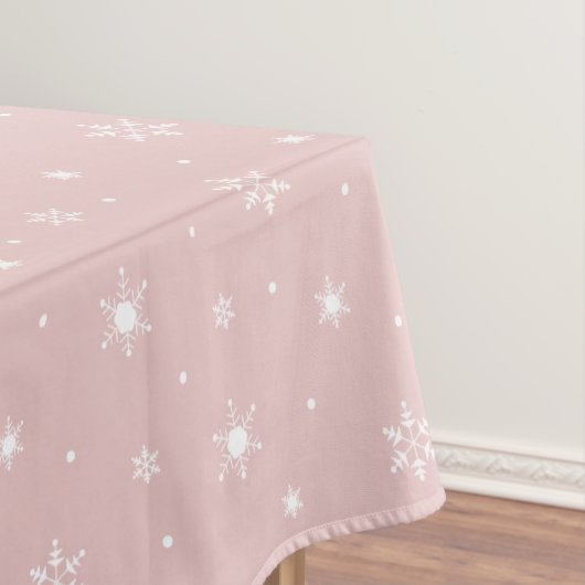 Nappe Motif de neige rose (In Situ)