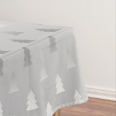 Nappe motif de Noël argenté moderne et élégant (In Situ)