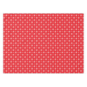 Nappe Motif de Noël classique Red et White Snowflakes (Devant (Horizontal))