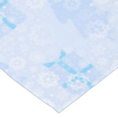 Nappe Motif de Noël de glace bleue (Angle)