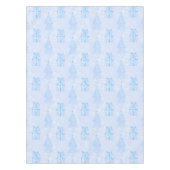 Nappe Motif de Noël de glace bleue (Devant)