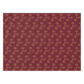 Nappe Motif de Noël des flocons d'or décoratifs (Devant (Horizontal))