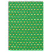 Nappe Motif de Noël d'or sur vert (Devant)