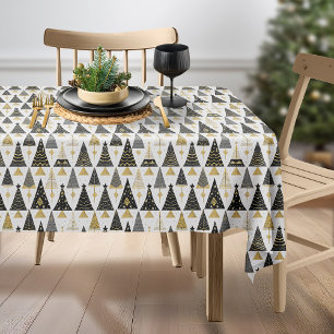 Nappe Motif de Noël en or noir #25 ID1009