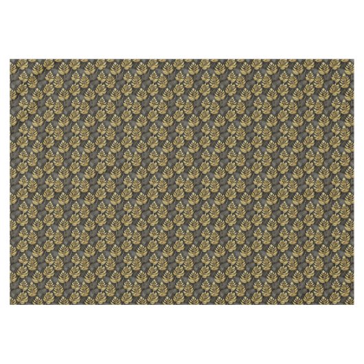 Nappe Motif de Noël en or noir #29 ID1009 (Devant (Horizontal))