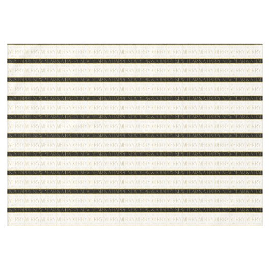 Nappe Motif de Noël en or noir #35 ID1009 (Devant (Horizontal))