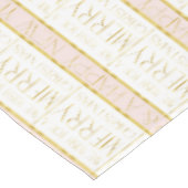 Nappe Motif de Noël en or rose #35 ID1009 (Angle)