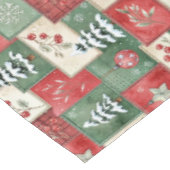 Nappe Motif de Noël en patchwork de campagne (Angle)