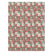 Nappe Motif de Noël en patchwork de campagne (Devant)
