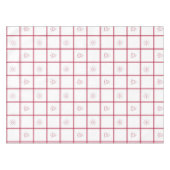 Nappe Motif de Noël En vichy rouge (Devant (Horizontal))