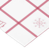 Nappe Motif de Noël En vichy rouge (Angle)