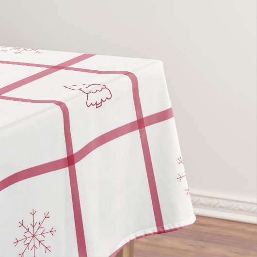 Nappe Motif de Noël En vichy rouge (In Situ)
