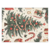Nappe Motif de Noël floral Poinsettia (4) (Devant (Horizontal))
