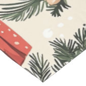 Nappe Motif de Noël floral Poinsettia (4) (Angle)