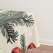 Nappe Motif de Noël floral Poinsettia (4) (In Situ)