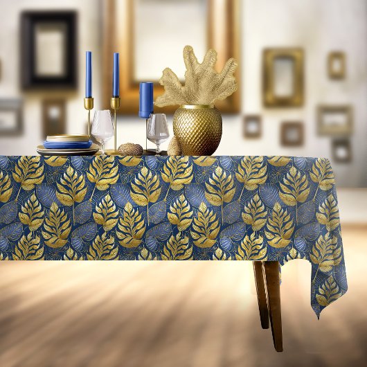 Nappe Motif de Noël Gold bleu#29 ID1009