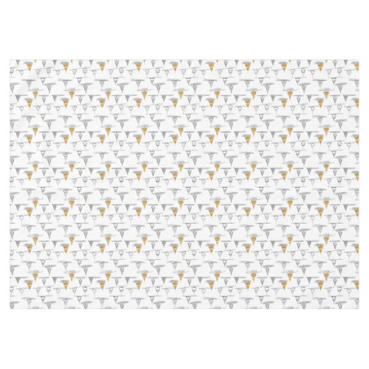Nappe Motif de Noël Gold n° 5 ID1009 (Devant (Horizontal))