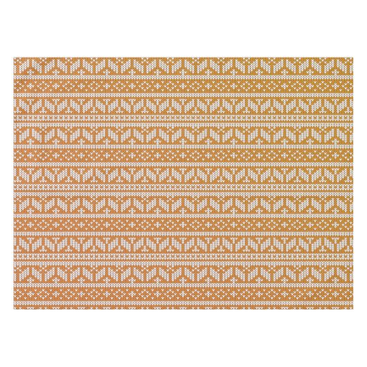 Nappe Motif de Noël Knit Knit Knit Cross Wool | (Devant (Horizontal))