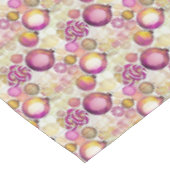Nappe Motif de Noël Magenta Gold n° 6 ID1009 (Angle)