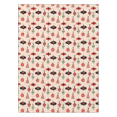 Nappe Motif de Noël Moderne du Milieu du Siècle  (Devant)