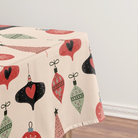 Nappe Motif de Noël Moderne du Milieu du Siècle  (In Situ)